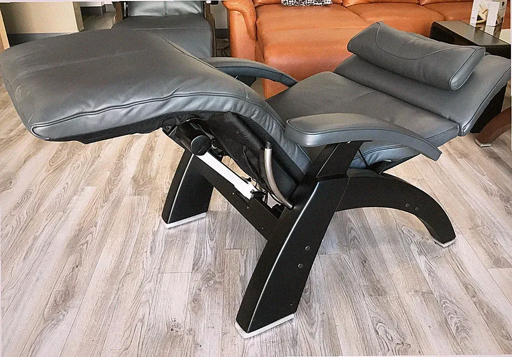 Gray Leather PC LIVE PC-610 Human Touch Zero Gravity Perfect Chair Recliner Blk