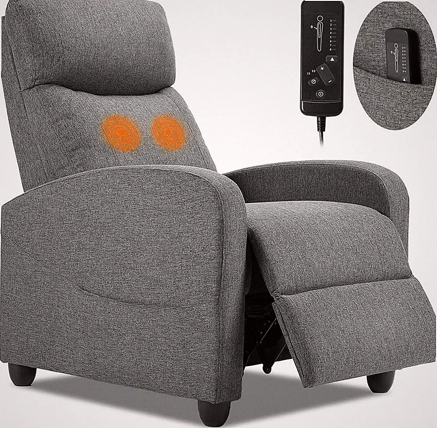 Recliner Massage Reclining Comfortable Adjustable Home Fabric Recliner Sofa